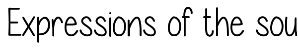 Expressions of the soul font preview